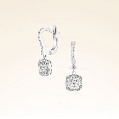 0,67 Karat Fantezi Pırlanta Küpe - Pare Pırlanta