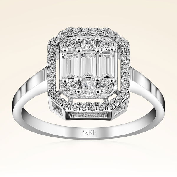 0,68 Karat Baget Pırlanta Yüzük - Pare Pırlanta