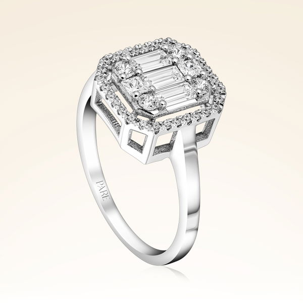 0,68 Karat Baget Pırlanta Yüzük - Pare Pırlanta