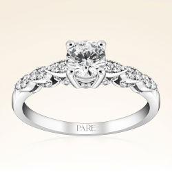 0,69 Karat Kolu Taşlı Tektaş Pırlanta Yüzük - 1