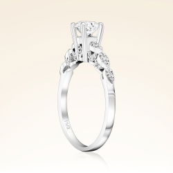 0,69 Karat Kolu Taşlı Tektaş Pırlanta Yüzük - 2