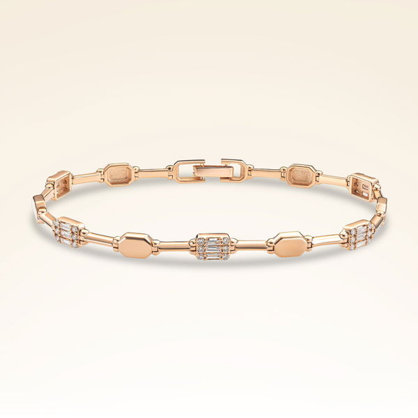 0,69 Karat Pırlanta Rose Trend Bileklik - Pare Pırlanta