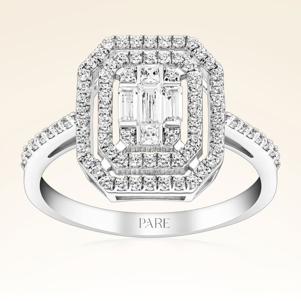 0,70 Karat Baget Pırlanta Yüzük - Pare Pırlanta