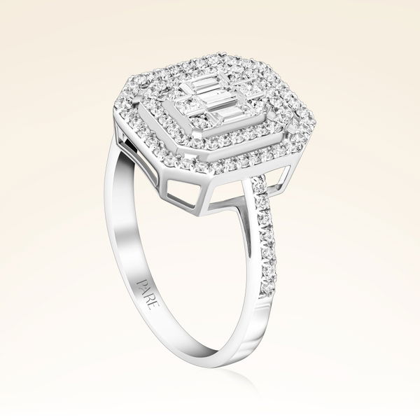 0,70 Karat Baget Pırlanta Yüzük - Pare Pırlanta