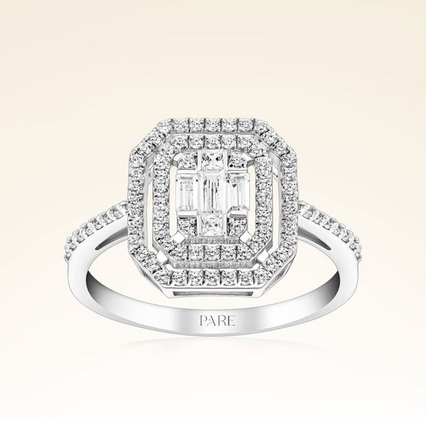 0,70 Karat Baget Pırlanta Yüzük - Pare Pırlanta