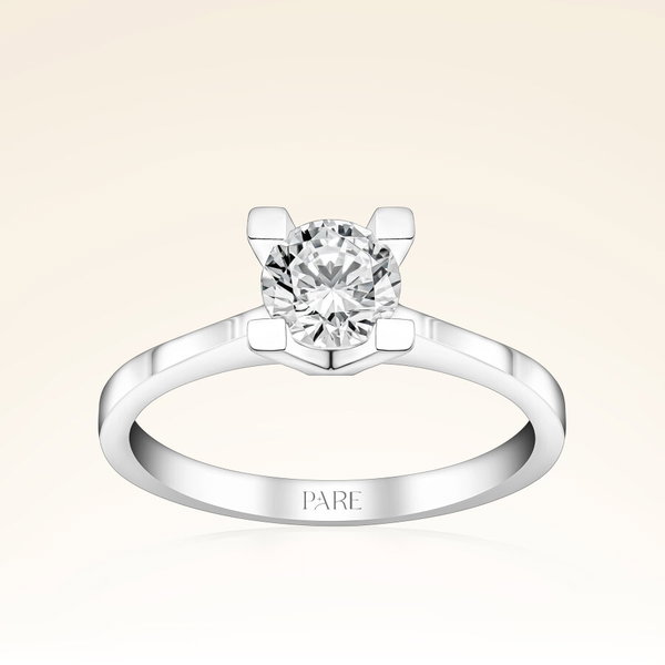 D Renk 0,70 Karat HRD Sertifikalı Tektaş Pırlanta Yüzük - Pare Pırlanta