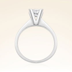 G Renk 0,70 Karat HRD Sertifikalı Tektaş Pırlanta Yüzük - 3