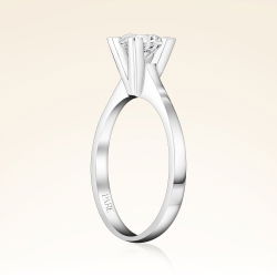 G Renk 0,70 Karat HRD Sertifikalı Tektaş Pırlanta Yüzük - 2