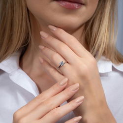 G Renk 0,70 Karat HRD Sertifikalı Tektaş Pırlanta Yüzük - 4