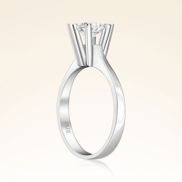 D Renk 0,70 Karat HRD Sertifikalı Tektaş Pırlanta Yüzük - Pare Pırlanta