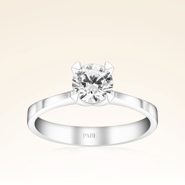 D Renk 0,70 Karat HRD Sertifikalı Tektaş Pırlanta Yüzük - Pare Pırlanta