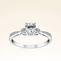 0,70 Karat Kolu Taşlı Tektaş Pırlanta Yüzük - 1