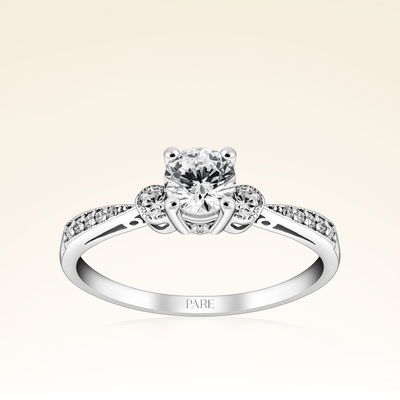 0,70 Karat Kolu Taşlı Tektaş Pırlanta Yüzük - Pare Pırlanta