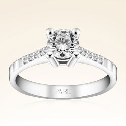 0,70 Karat Kolu Taşlı Tektaş Pırlanta Yüzük - PR01181 - 1