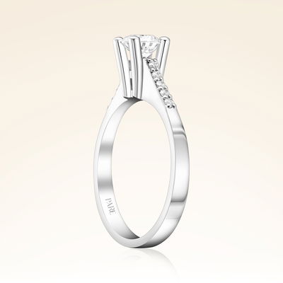 0,70 Karat Kolu Taşlı Tektaş Pırlanta Yüzük - Pare Pırlanta