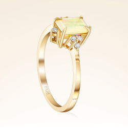 0,70 Karat Opal Pırlanta Yüzük - 2