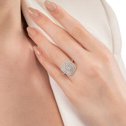 0,70 Karat Pırlantalı Baget Yüzük - PR01321 - 4