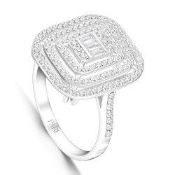 0,70 Karat Pırlantalı Baget Yüzük - PR01321 - 2