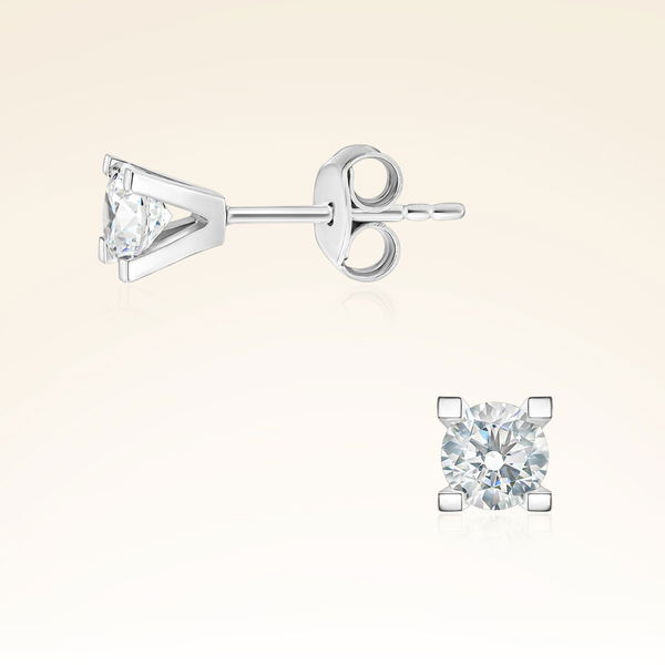 0,70 Karat Tektaş Pırlanta Küpe - Pare Pırlanta