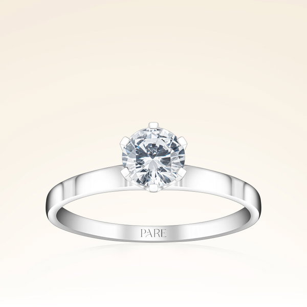 G Renk 0,70 Karat HRD Sertifikalı Tektaş Pırlanta Yüzük - Pare Pırlanta