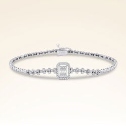 0,71 Karat Pırlantalı Baget Bileklik - 1