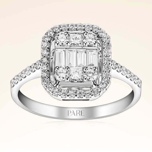 0,72 Karat Baget Pırlanta Yüzük - Pare Pırlanta