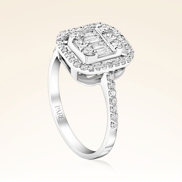 0,72 Karat Baget Pırlanta Yüzük - Pare Pırlanta