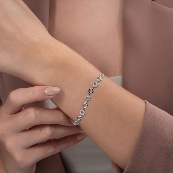 0,72 Karat Fantezi Pırlanta Bileklik - Pare Pırlanta