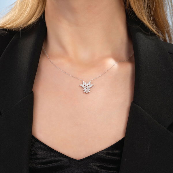 0,72 Karat Fantezi Pırlanta Kolye - Pare Pırlanta