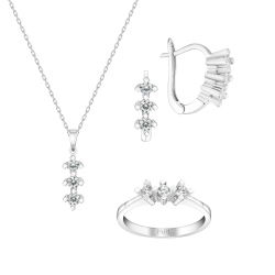 0,72 Karat Tria Pırlanta Set - PRS0003 - 1