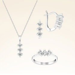 0,72 Karat Tria Pırlanta Set - 1