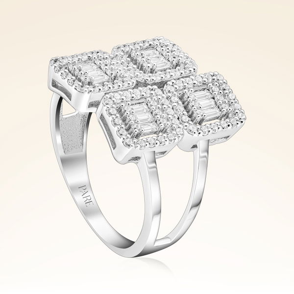 0,74 Karat Baget Pırlanta Yüzük - Pare Pırlanta