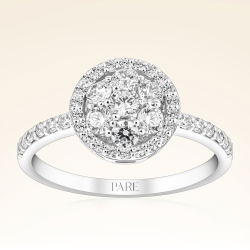 0,75 Karat Kolu Taşlı Fantezi Pırlanta Yüzük - PR00695 - 1