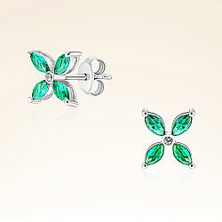 0,75 Karat Pırlantalı Zümrüt Set - 3