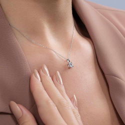 0,75 Karat Tektaş Pırlanta Kolye - PR00516 - 3