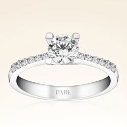 0,75 Karat Kolu Taşlı Tektaş Pırlanta Yüzük - PR00409 - 1