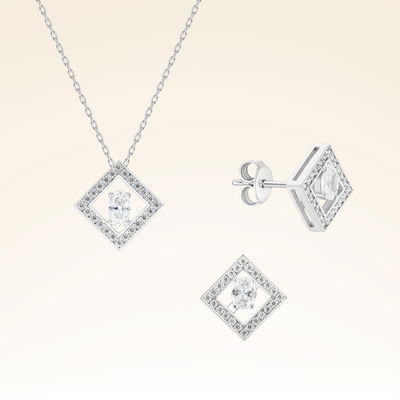 0,78 Karat Fantezi Pırlanta Set - Pare Pırlanta