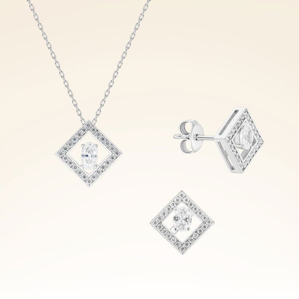 0,78 Karat Fantezi Pırlanta Set - Pare Pırlanta