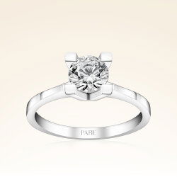 G Renk 0,80 Karat HRD Sertifikalı Tektaş Pırlanta Yüzük - 1