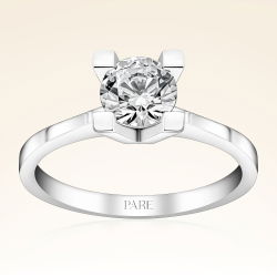 G Renk 0,80 Karat HRD Sertifikalı Tektaş Pırlanta Yüzük - 1