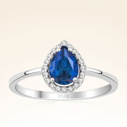 0,80 Karat Safir Pırlanta Yüzük - PR00246 - 1