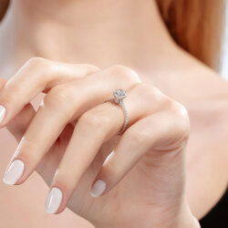 0,80 Karat Tektaş Pırlanta Yüzük - 5