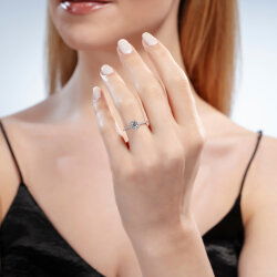 0,80 Karat Tektaş Pırlanta Yüzük - 4