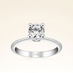 G Renk 0,80 Karat HRD Sertifikalı Tektaş Pırlanta Yüzük - 1