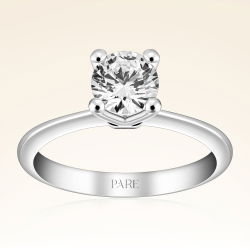 G Renk 0,80 Karat HRD Sertifikalı Tektaş Pırlanta Yüzük - 1