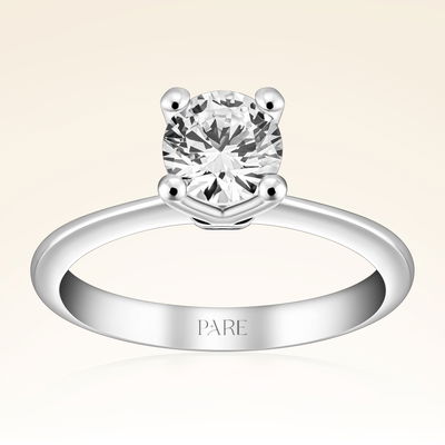 G Renk 0,80 Karat HRD Sertifikalı Tektaş Pırlanta Yüzük - Pare Pırlanta