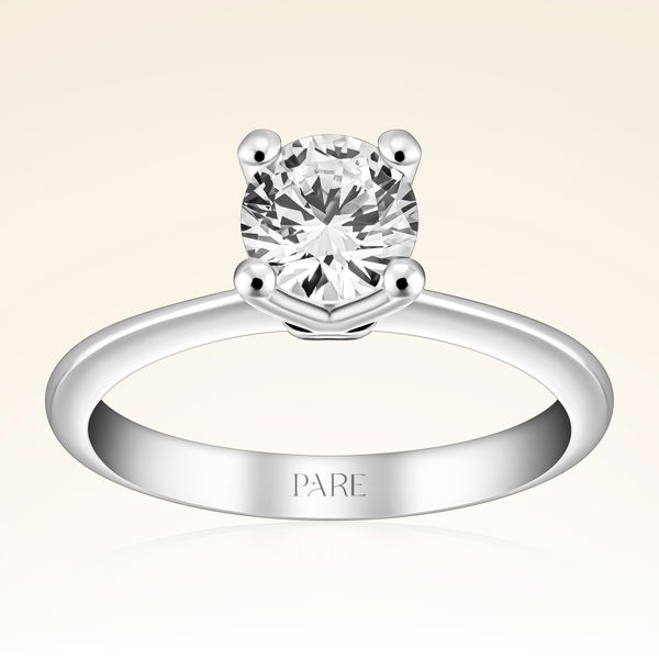 G Renk 0,80 Karat HRD Sertifikalı Tektaş Pırlanta Yüzük - Pare Pırlanta