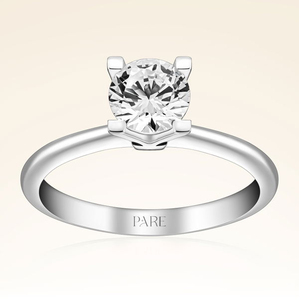 G Renk 0,80 Karat HRD Sertifikalı Tektaş Pırlanta Yüzük - Pare Pırlanta