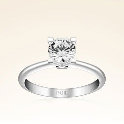 G Renk 0,80 Karat HRD Sertifikalı Tektaş Pırlanta Yüzük - 1