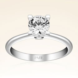 G Renk 0,80 Karat HRD Sertifikalı Tektaş Pırlanta Yüzük - 1